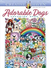 Creative Haven Adorable Dogs Coloring Book cena un informācija | Grāmatas mazuļiem | 220.lv