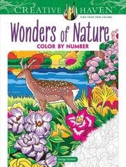 Creative Haven Wonders of Nature Color by Number cena un informācija | Grāmatas mazuļiem | 220.lv