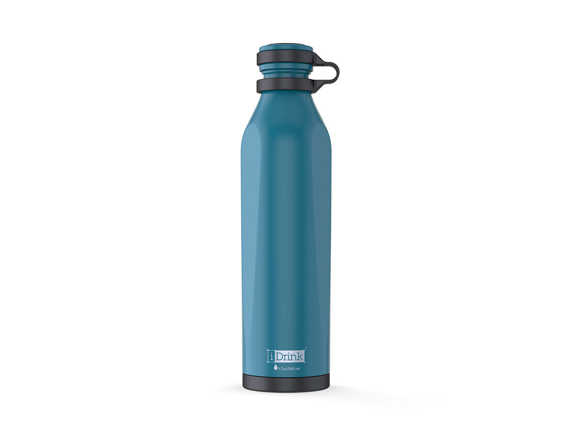 Ūdens pudele Itotal B-EVO Pavone Leonardo, gaiši zilā krāsā, 500ml цена и информация | Ūdens pudeles | 220.lv