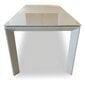 Paplašināms galds BADEN-BADEN, ar rūdītu stiklu cena un informācija | Virtuves galdi, ēdamgaldi | 220.lv