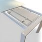 Paplašināms galds BADEN-BADEN white, ar rūdītu stiklu цена и информация | Virtuves galdi, ēdamgaldi | 220.lv