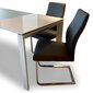 Paplašināms galds BADEN-BADEN, ar rūdītu stiklu цена и информация | Virtuves galdi, ēdamgaldi | 220.lv