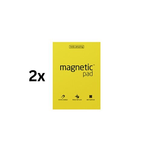 Magnētiskās loksnes TESLA AMAZING A3 dzeltenas, 50 loksnes, iepakojumā 2 gab. cena un informācija | Burtnīcas un papīra preces | 220.lv
