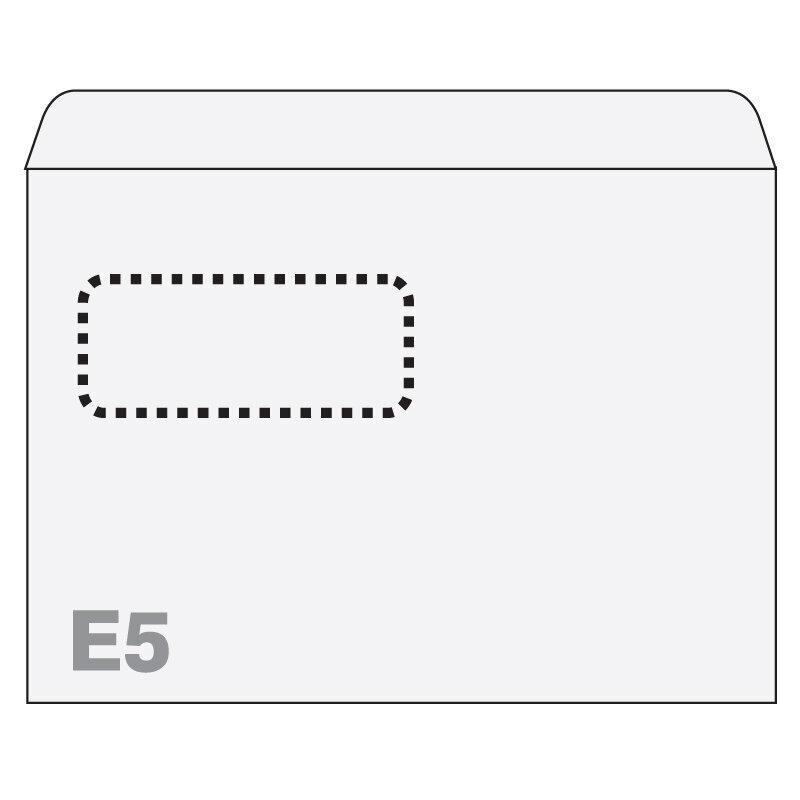 Aploksnes POSTFIX, E5 ar kastīti (30x90mm), 156 x 220 mm, 1000 gab. iepakojumā 2 gab. cena un informācija | Aploksnes | 220.lv