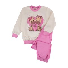 Пижама для девочек, розовая, жирафы, Tup Tup цена и информация | Пижамы, халаты для девочек | 220.lv