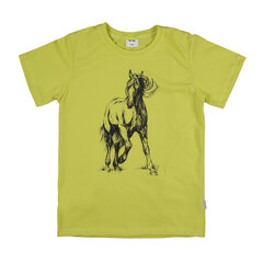 T-krekls ar īsām piedurknēm meitenēm, zaļš, zirgs, Tup Tup цена и информация | Рубашки для девочек | 220.lv