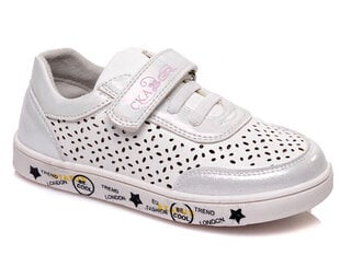 Спортивная обувь для девочек, белая, Be cool, Weestep цена и информация | Стильные кеды для детей | 220.lv