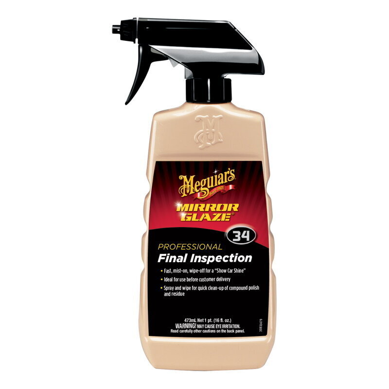 Meguiars M3416 Mirror Glaze Professionāls Spray Deteileris perfektai virsmas apstrādei pēc C2000 Māla (437ml) (USA) cena un informācija | Auto ķīmija | 220.lv