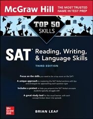 Top 50 SAT Reading, Writing, and Language Skills, Third Edition 3rd edition цена и информация | Книги для подростков и молодежи | 220.lv