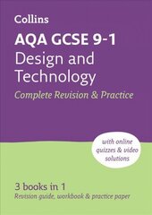 AQA GCSE 9-1 Design & Technology Complete Revision & Practice: Ideal for Home Learning, 2023 and 2024 Exams 2nd Revised edition cena un informācija | Grāmatas pusaudžiem un jauniešiem | 220.lv