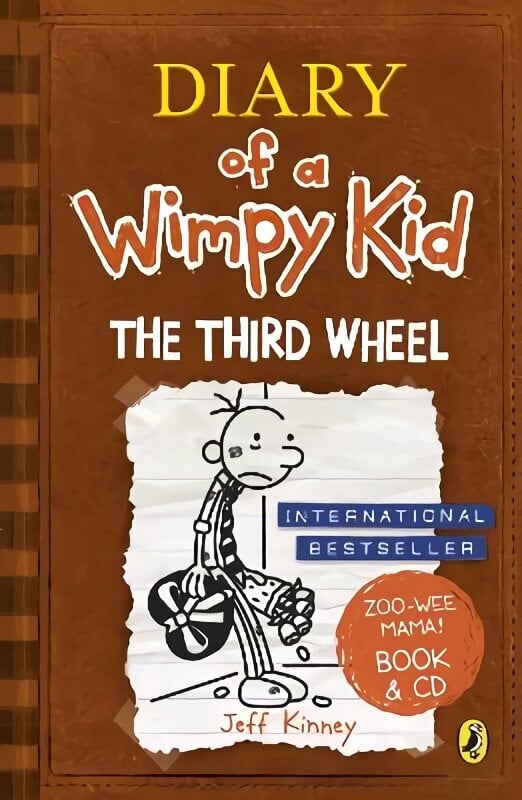 Diary of a Wimpy Kid: The Third Wheel book & CD cena un informācija | Grāmatas pusaudžiem un jauniešiem | 220.lv