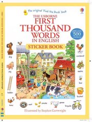 First Thousand Words in English Sticker Book цена и информация | Книги для подростков и молодежи | 220.lv