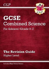 Grade 9-1 GCSE Combined Science: Edexcel Revision Guide with Online Edition   - Higher цена и информация | Книги для подростков и молодежи | 220.lv