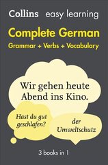 Easy Learning German Complete Grammar, Verbs and Vocabulary (3 books in 1): Trusted Support for Learning 2nd Revised edition, Easy Learning German Complete Grammar, Verbs and Vocabulary (3 Books in 1) цена и информация | Книги для подростков и молодежи | 220.lv