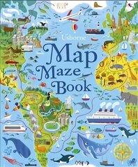 Map Maze Book UK cena un informācija | Grāmatas pusaudžiem un jauniešiem | 220.lv