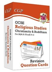 GCSE AQA A Religious Studies: Christianity & Buddhism Revision Question Cards cena un informācija | Grāmatas pusaudžiem un jauniešiem | 220.lv