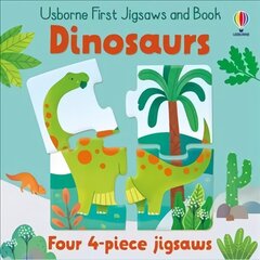 Usborne First Jigsaws And Book: Dinosaurs cena un informācija | Grāmatas pusaudžiem un jauniešiem | 220.lv