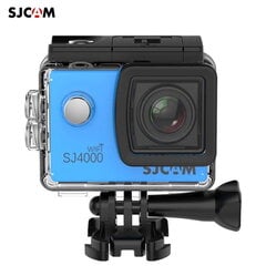 SJCam SJ4000 Wi-Fi Ūdendroša 30m Sporta Kamera 12MP 170 grādi 1080p HD 30fps 2.0" LCD Ekrāns Zila cena un informācija | Sporta kameras | 220.lv