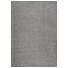 Shaggy tipa paklājs, pelēks, 140x200cm, ar gariem sariem цена и информация | Ковры | 220.lv
