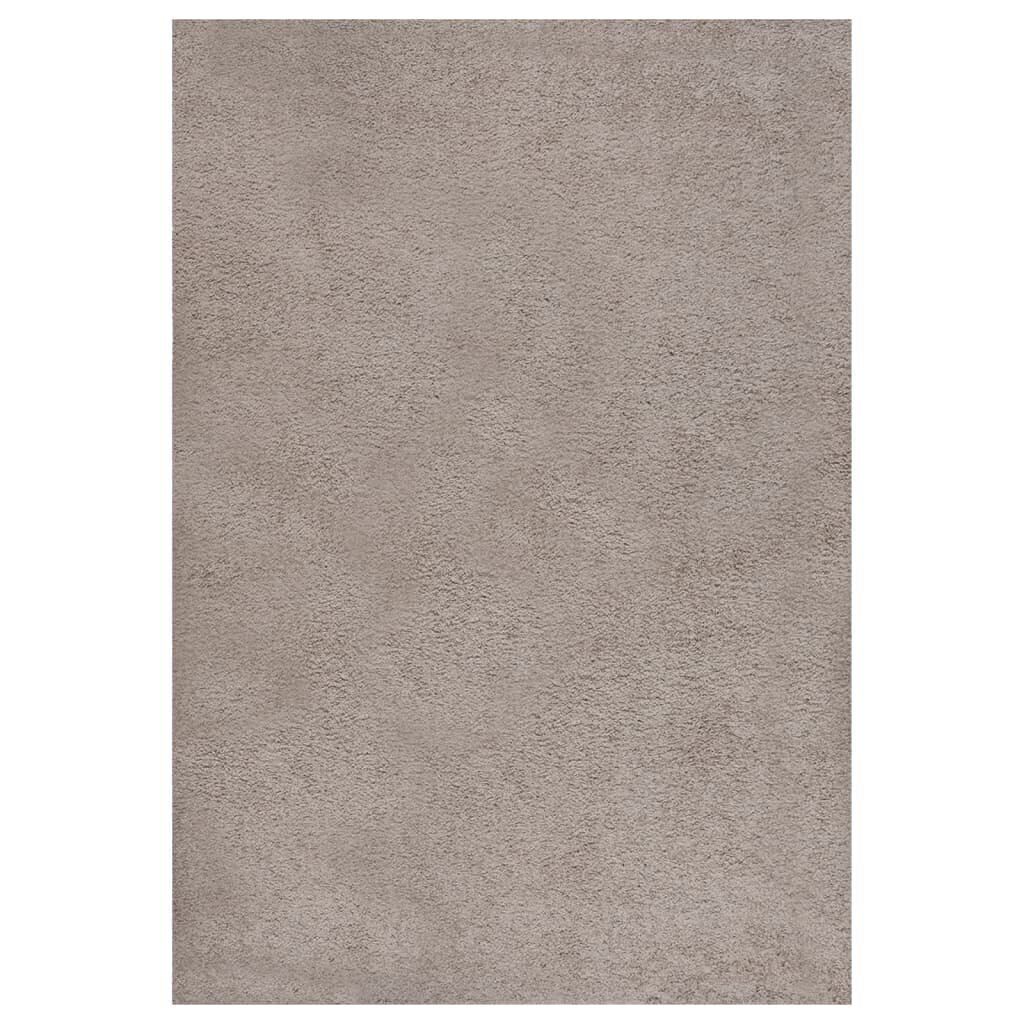 Shaggy tipa paklājs, krēmkrāsas, 160x230cm, ar gariem sariem cena un informācija | Paklāji | 220.lv