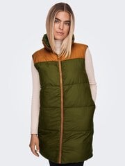 ONLY sieviešu vest 150g 15265495*01, olīva/brūns 5715313612172 cena un informācija | Sieviešu vestes | 220.lv