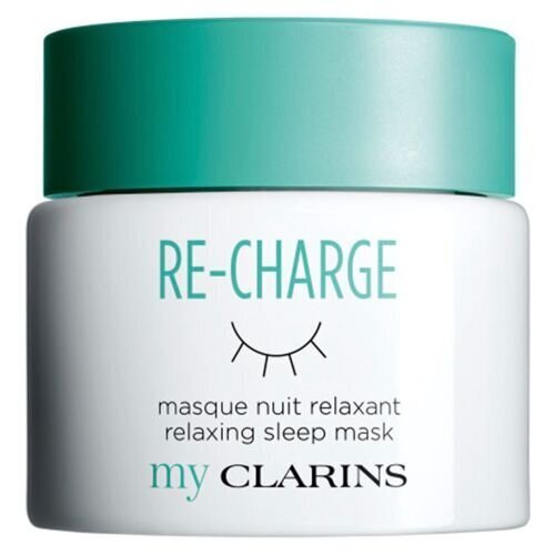 Mitrinoša nakts sejas maska Clarins My Clarins Re-Charge Sleep Mask, 50 ml cena un informācija | Sejas maskas, acu maskas | 220.lv