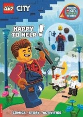 LEGO (R) City: Happy to Help! Activity Book (with Harl Hubbs minifigure) cena un informācija | Grāmatas mazuļiem | 220.lv