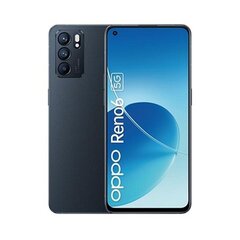 Oppo Reno 6 5G 8/128 GB Black cena un informācija | Mobilie telefoni | 220.lv