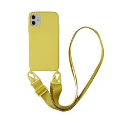 Apvalks Cross-Body ar siksniņu priekš iPhone 11 Pro Max (6,5″) – Dzeltens cena un informācija | Telefonu vāciņi, maciņi | 220.lv
