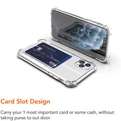 CARD caurspīdīgs apvalks priekš iPhone 11 (6,1″) – Rozā cena un informācija | Telefonu vāciņi, maciņi | 220.lv
