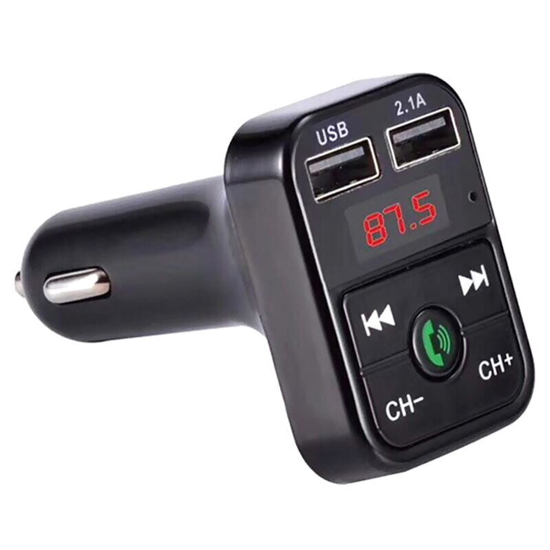 Moduliators Riff CAR-B2 Bluetooth FM / MP3 raidītājs Automašīnas lādētājs 2x USB QC3.0 3.1A/1A Melns cena un informācija | FM Modulatori | 220.lv