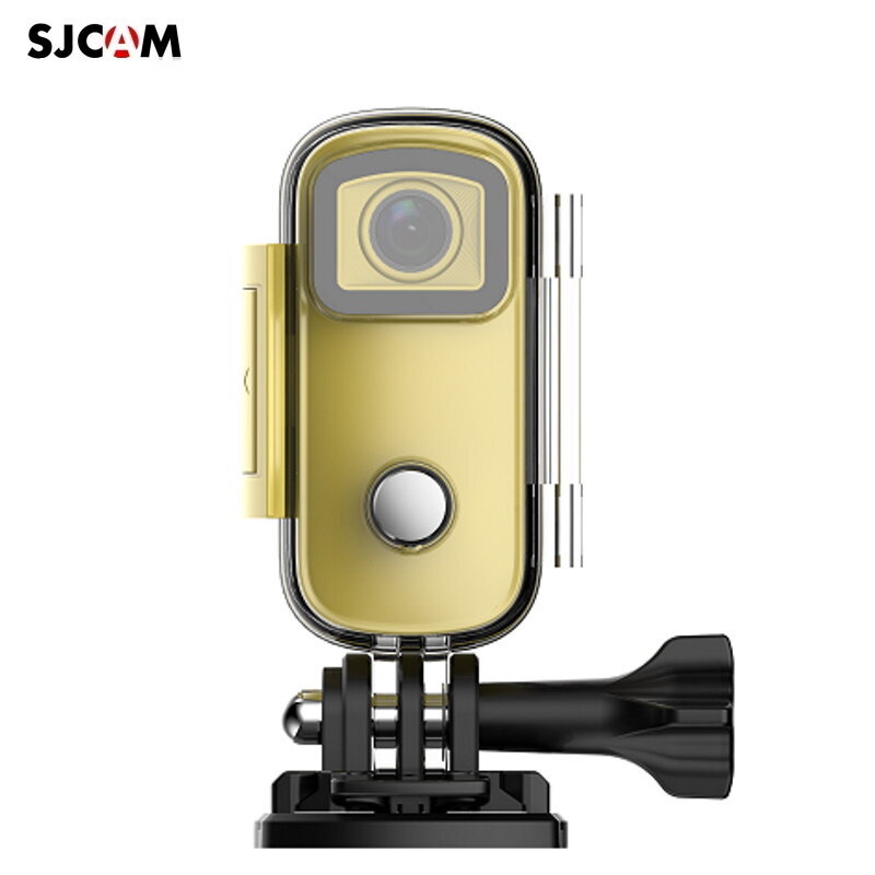 SJCam C100+ Mini 2K Soc tīklu Aktivitāšu un Sporta kamera 30m Magnētisku korpusu Wi-Fi Live režīmu Dzeltena цена и информация | Sporta kameras | 220.lv
