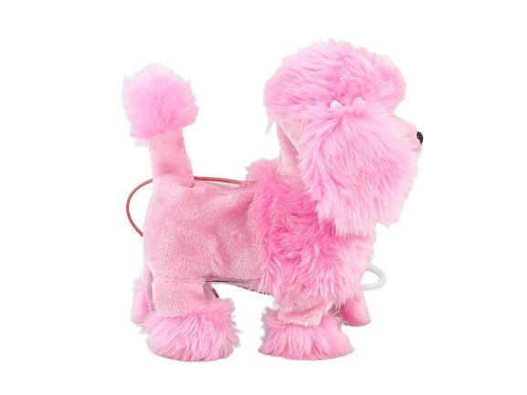 Interaktīva rotaļlieta suns ar pavadiņu (rozā), 3+ cena un informācija | Attīstošās rotaļlietas | 220.lv