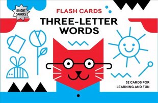 Bright Sparks Flash Cards - Three-letter Words: Three-letter Words cena un informācija | Grāmatas mazuļiem | 220.lv