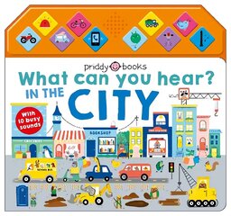 What Can You Hear? In The City цена и информация | Книги для самых маленьких | 220.lv