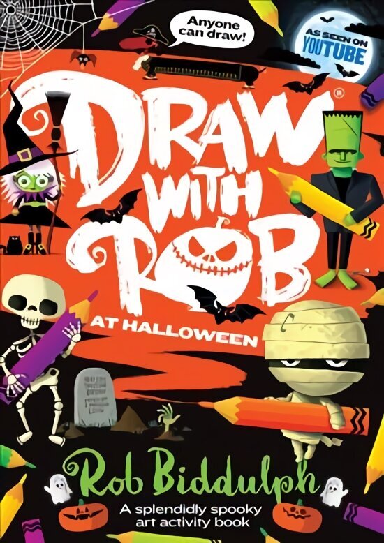 Draw With Rob at Halloween цена и информация | Grāmatas mazuļiem | 220.lv