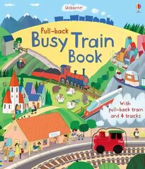 Pull-back Busy Train Book цена и информация | Книги для самых маленьких | 220.lv