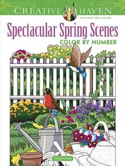 Creative Haven Spectacular Spring Scenes Color by Number цена и информация | Книги для самых маленьких | 220.lv