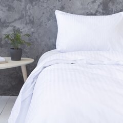 Satīna gultas veļas komplekts „Stripe 1 cm“, 2 daļu, 140x200 cm cena un informācija | Gultas veļas komplekti | 220.lv