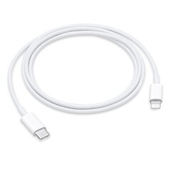 DCO USB-C uz Lightning Datu un Uzlādes vads preikš Apple iPhone 14 / Pro / Max 1m Balts A2249 (MXOK2ZM/A) (OEM) cena un informācija | Savienotājkabeļi | 220.lv