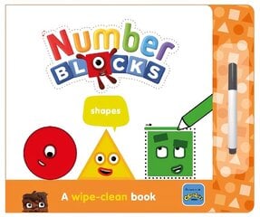 Numberblocks Shapes: A Wipe-Clean Book цена и информация | Книги для малышей | 220.lv