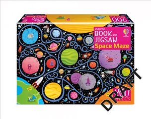Book and Jigsaw Space Maze cena un informācija | Grāmatas mazuļiem | 220.lv