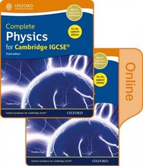 Complete Physics for Cambridge IGCSE (R) Print and Online Student Book Pack: Third Edition 3rd Revised edition, Cambridge IGCSE, Complete Physics for Cambridge IGCSE (R) Print and Online Student Book Pack cena un informācija | Grāmatas pusaudžiem un jauniešiem | 220.lv