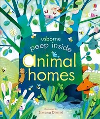 Peep Inside Animal Homes UK cena un informācija | Grāmatas mazuļiem | 220.lv