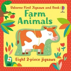 Usborne First Jigsaws: Farm Animals cena un informācija | Grāmatas mazuļiem | 220.lv