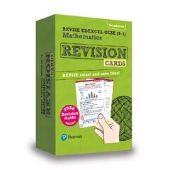 Pearson REVISE Edexcel GCSE (9-1) Maths Foundation Revision Cards: for home learning, 2022 and 2023 assessments and exams цена и информация | Книги для подростков  | 220.lv