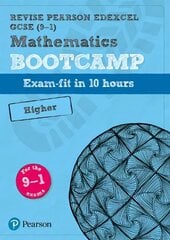Pearson REVISE Edexcel GCSE (9-1) Maths Bootcamp Higher: for home learning, 2022 and 2023 assessments and exams Student edition цена и информация | Книги для подростков  | 220.lv