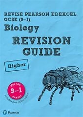 Pearson REVISE Edexcel GCSE (9-1) Biology Higher Revision Guide: for home learning, 2022 and 2023 assessments and exams цена и информация | Книги для подростков и молодежи | 220.lv