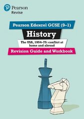 Pearson REVISE Edexcel GCSE (9-1) History The USA Revision Guide and Workbook: for home learning, 2022 and 2023 assessments and exams цена и информация | Книги для подростков и молодежи | 220.lv