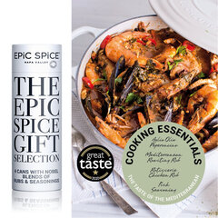 Epic Spice Cooking Essentials – The taste of the Mediterranean, AAA kategorijos prieskonių dovanų rinkinys, 4x 75g цена и информация | Специи, наборы специй | 220.lv